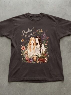 Magic Sisters Dark Brown Gildan T-Shirt Graphic Tee